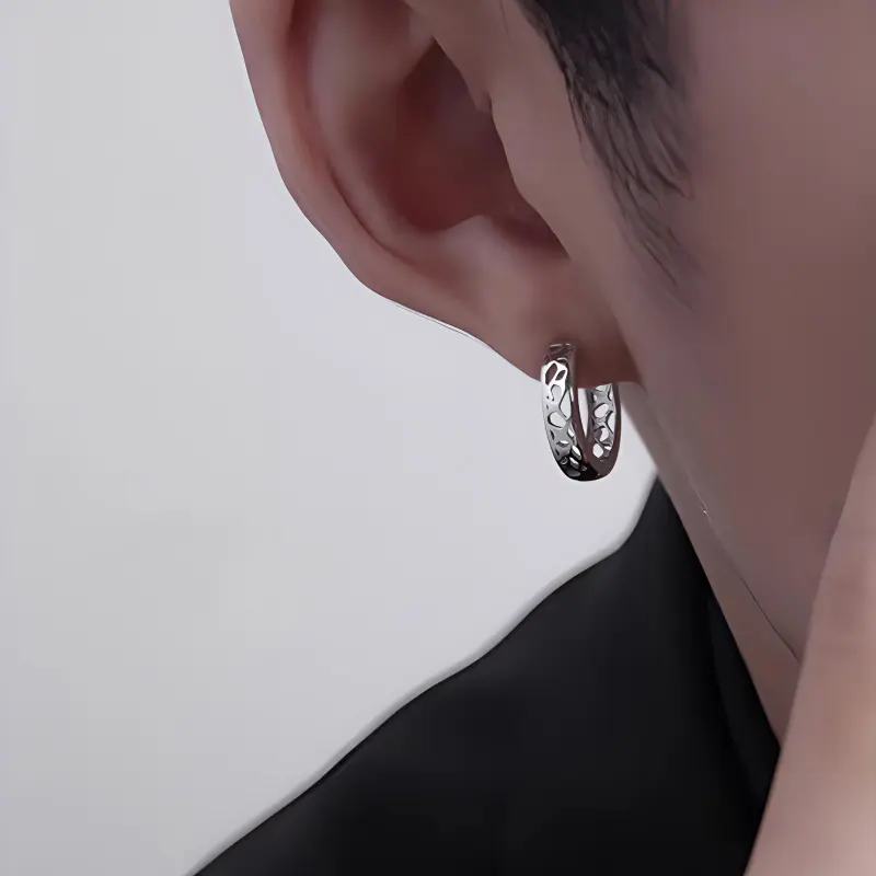 FOREVER MELODY 925 Sterling Silver Earrings Unisex-3