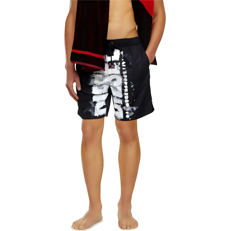 DIESEL Bmbx Powel 47.5 Board Shorts With Blotchy Logo-2