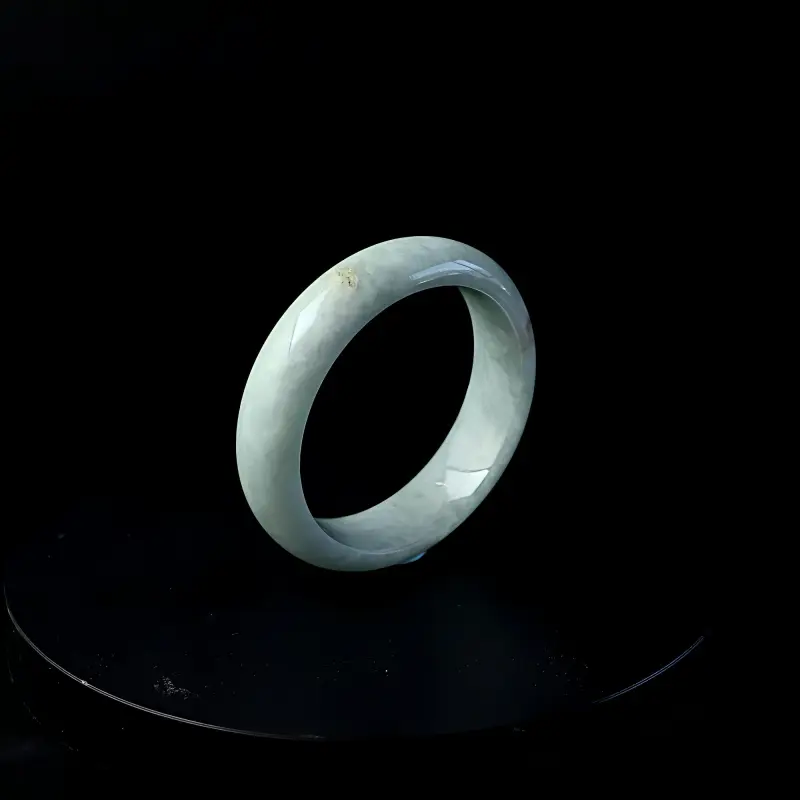 South Asia Bean Type Jadeite Bangles Unisex-2