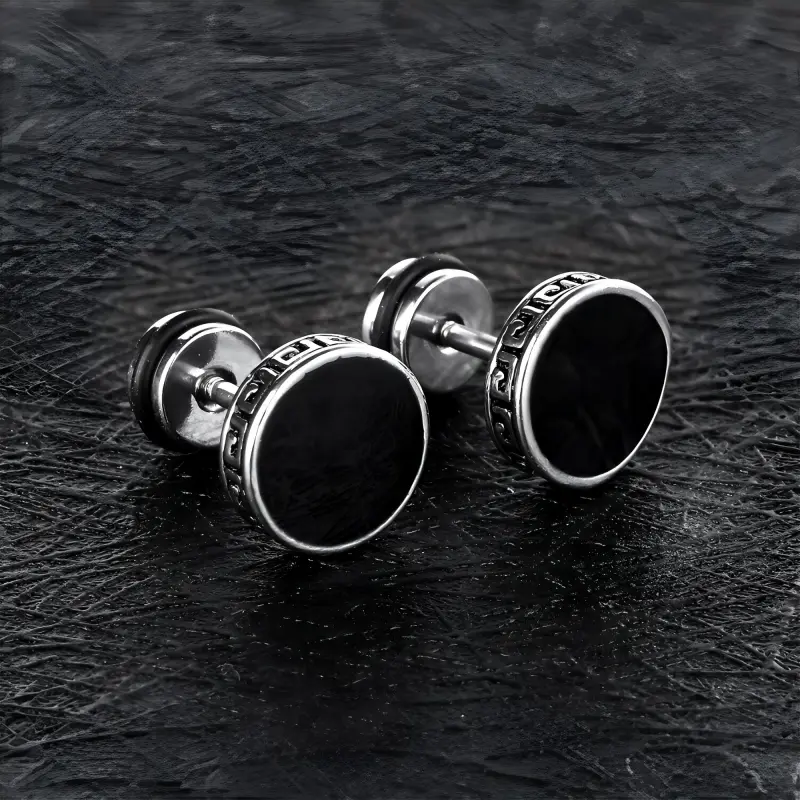 SUYG Alloy Stud Earrings Unisex-3