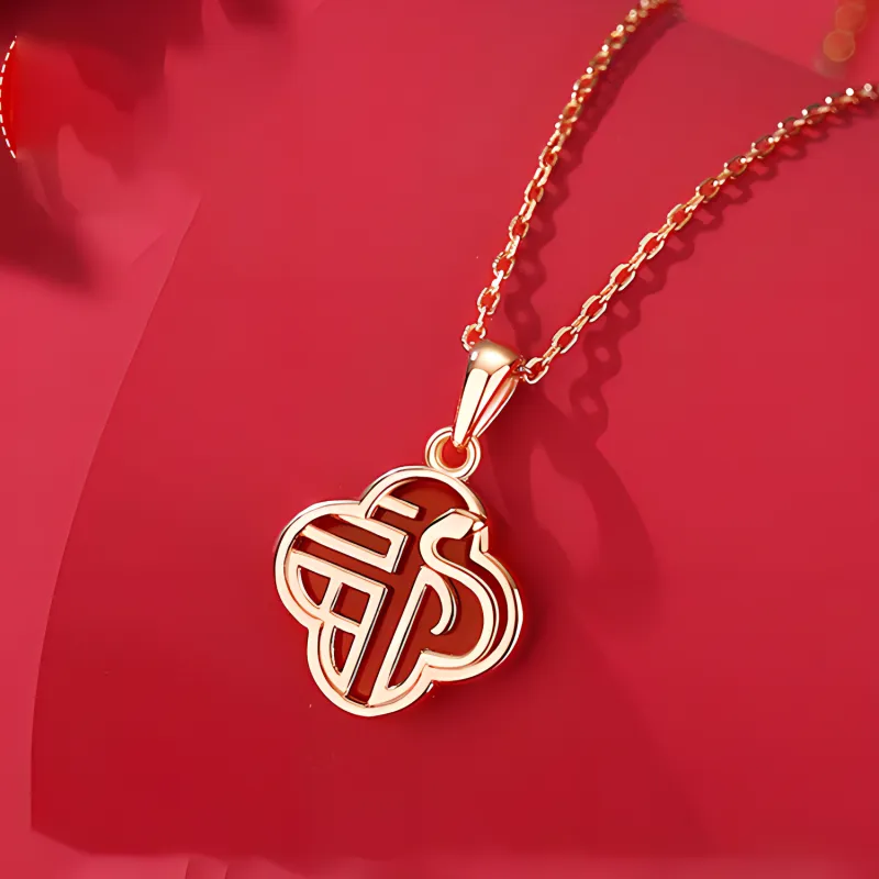 Chongqing Gold Store S925 Silver Necklaces Unisex-2