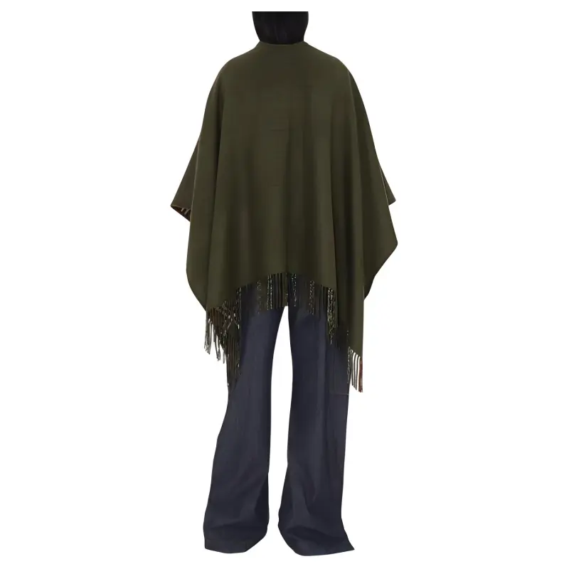 Burberry Wool Shawls Women's Lake Color-5
