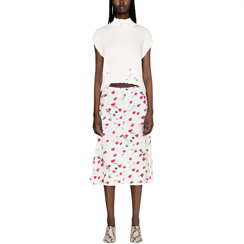 MARNI Graphic Print Skirt-4