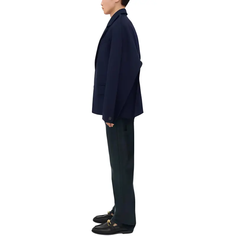 Bottega Veneta Coats Men's Blue-2