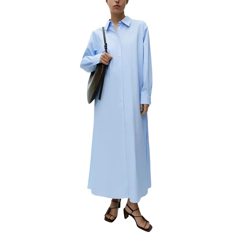 ARKET Long Sleeved Dresses Women's Light Blue-3