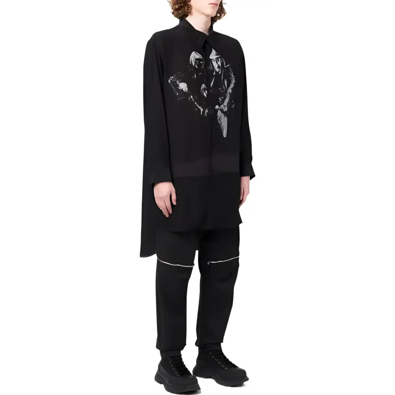 Yohji Yamamoto Graphic print Cotton Shirt-3