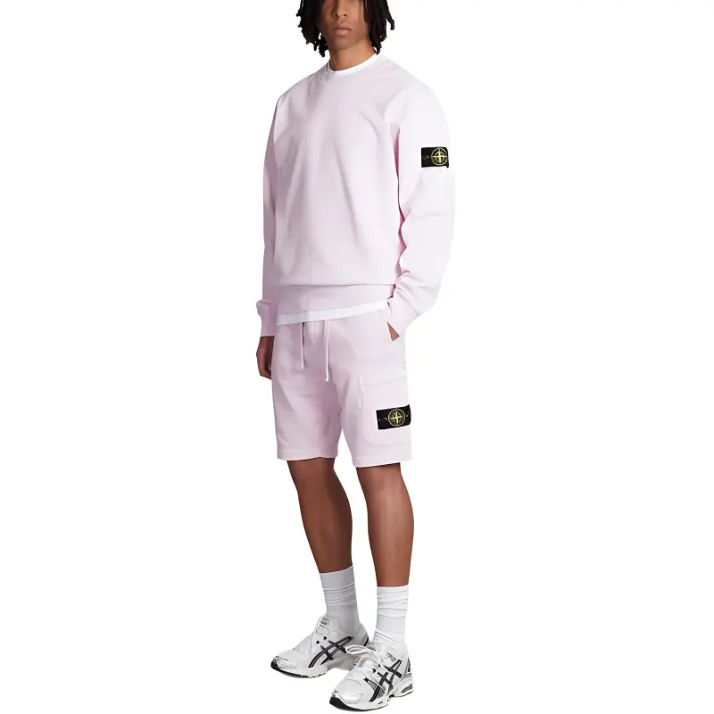 STONE ISLAND Logo Path Drawstring Bermuda Shorts-3