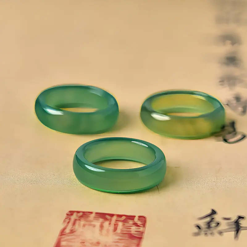 Tokai Family Agate Jade Rings Unisex-9