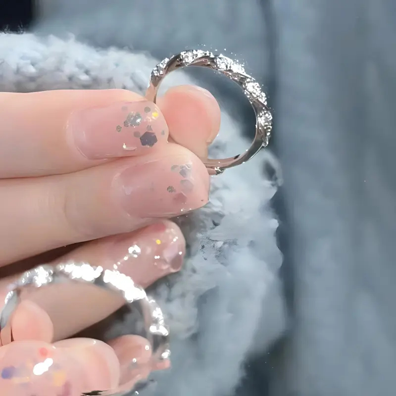 JESCAKOO 925 Sterling Silver Rings Women's-4
