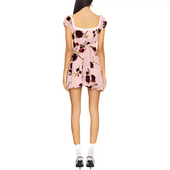 FOR LOVE & LEMONS Short Sleeved Dress Women's Pink