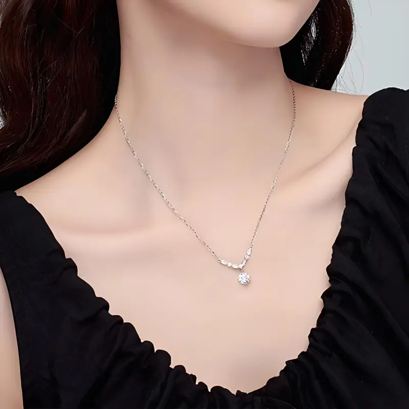 SECU Sterling Silver Necklaces Women's-1