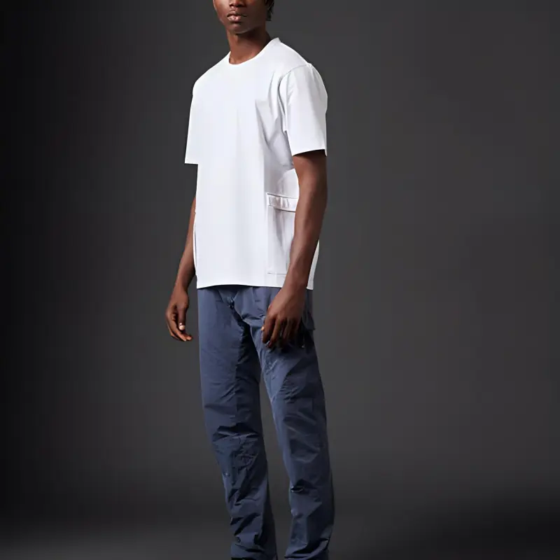 C.P.Company Cargo Pocket Crewneck T Shirt-2