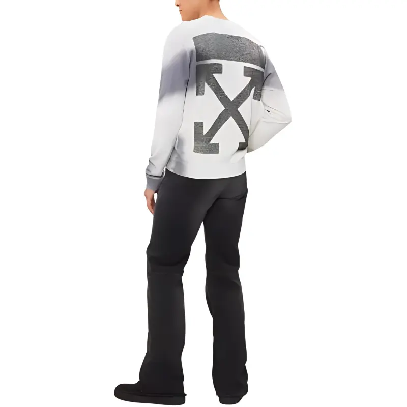 OFF WHITE Sweatshirt Regular Fit Men's Gray White-4