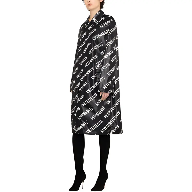 Vetements Monogrammed Raincoat-3