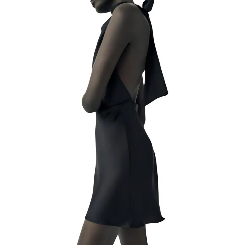 ZARA Sleeveless Dress Women's Black-3