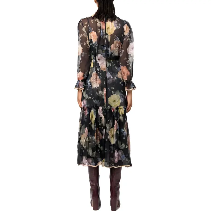 Zimmermann Long-Sleeved Dresses Women's Black-2