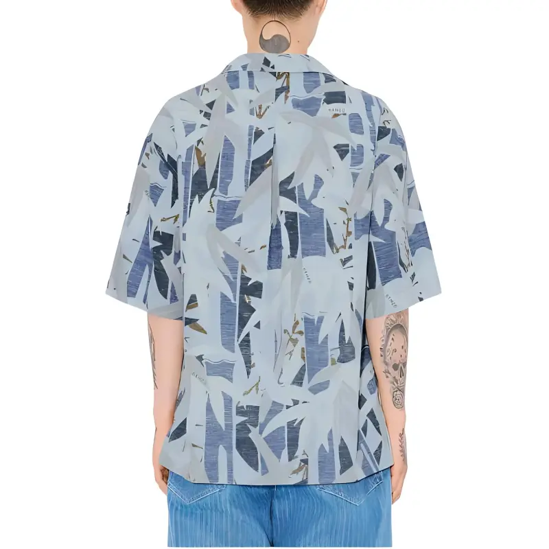 KENZO Chiku Rin Camo Hawaiian Short Sleeved Shirt-3