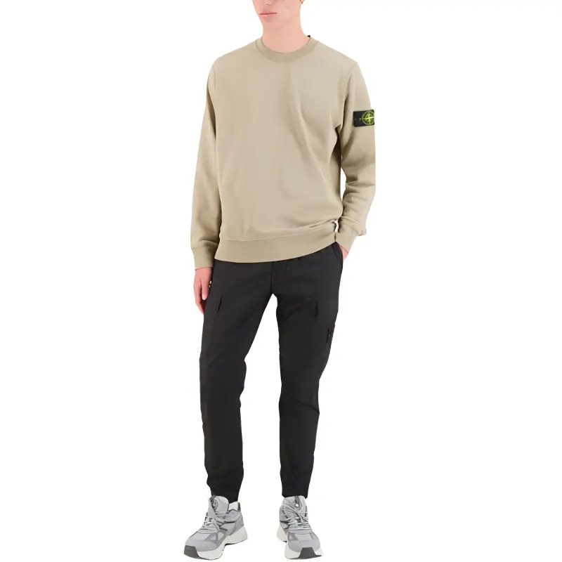 STONE ISLAND Logo Patch Crewneck Sweatshirt-4