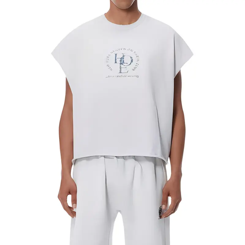 Alexander Wang Distressed Logo Muscle T Shirt-1