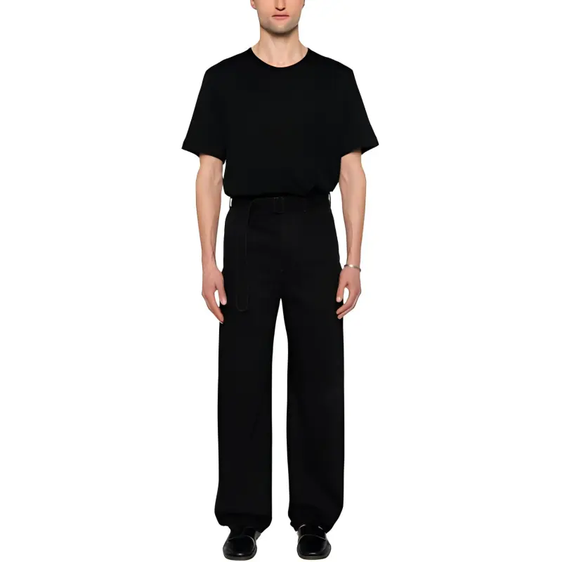 Lemaire Ribbed Cotton T shirt-1