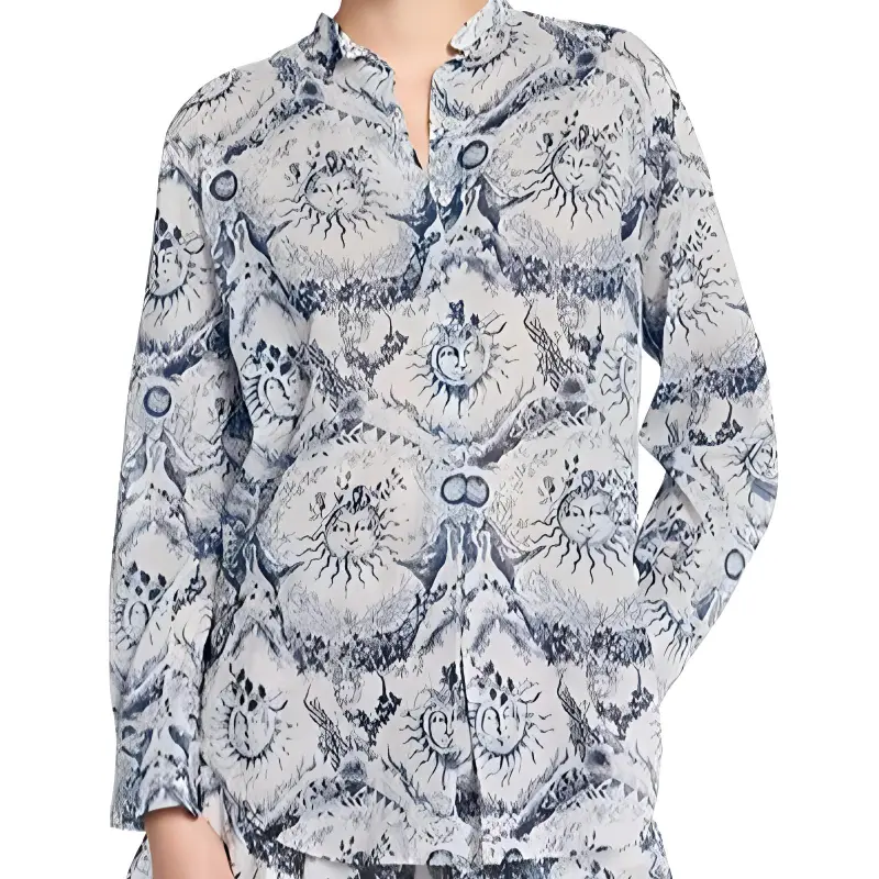 DIOR Shirts Women's White Blue-3