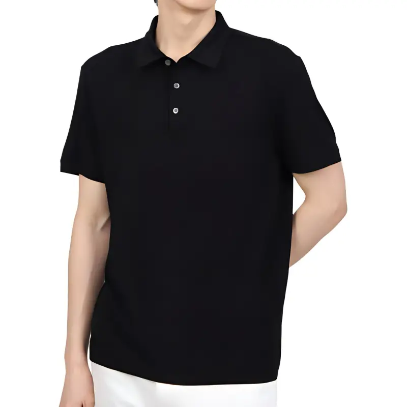 THEORY Polo Shirts Men Black-2