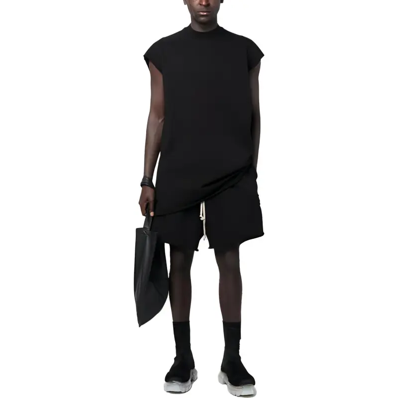 Rick Owens DRKSHDW Trucker Drop crotch Track Shorts-1