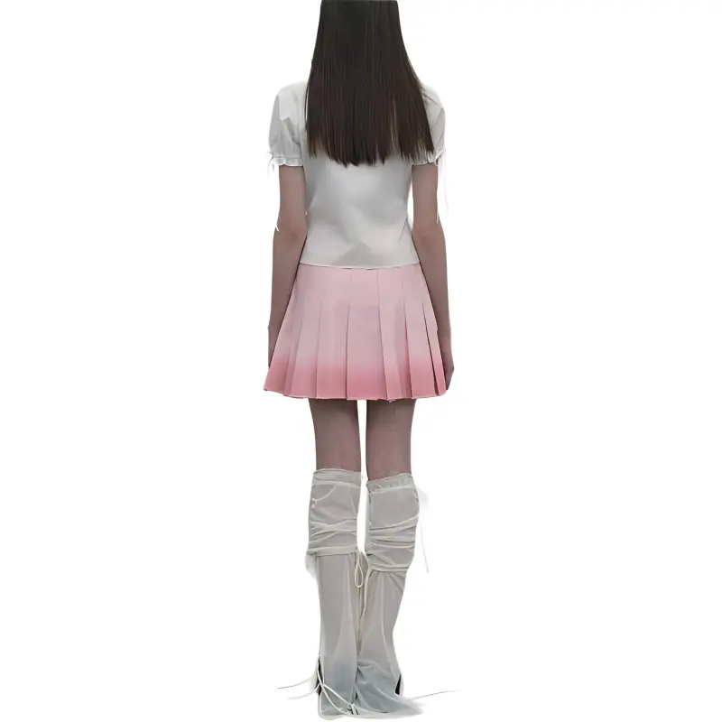 Kirsh SS24 Denim Short Skirts Women's Salmon-2