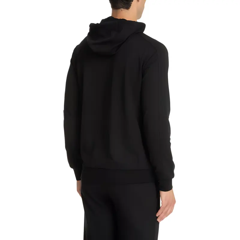 EMPORIO ARMANI Logo-print Cotton Hoodie-1
