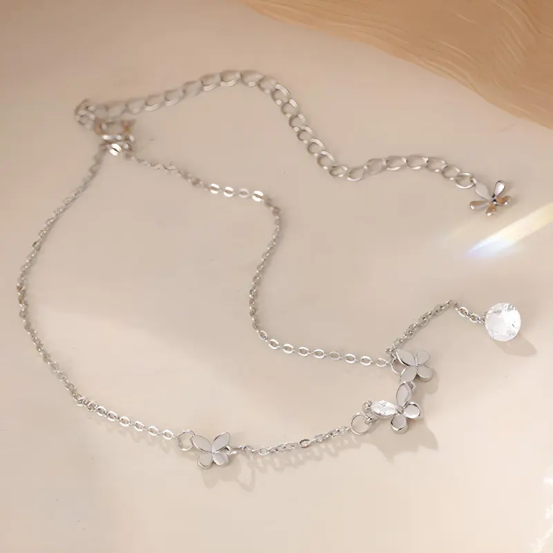 PRP S925 Silver Anklets Women's-3