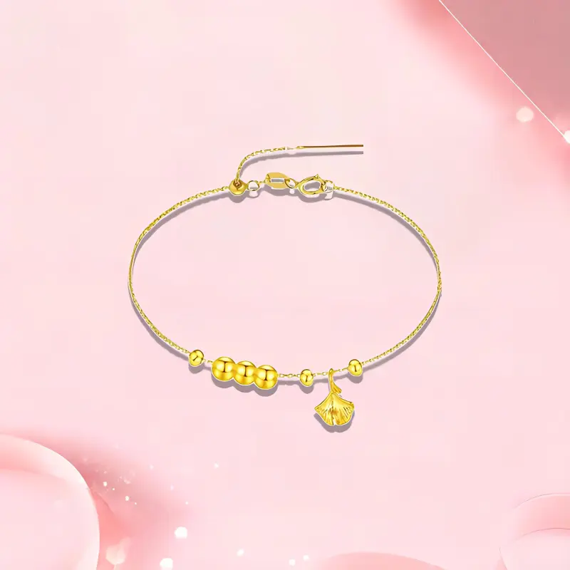 Old Qingyun Silver Building Gold Bracelet Women's-2