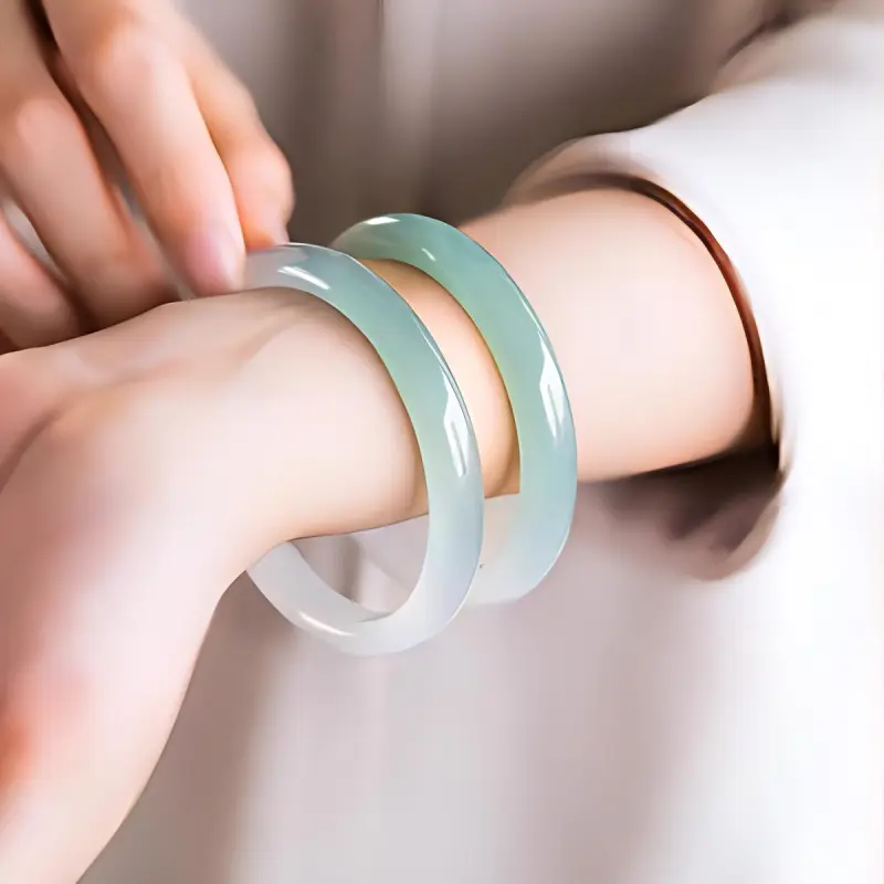 CARAT'S DIARY Agate Jade Bangles Women's-1