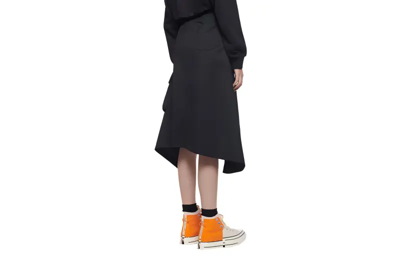 Feng Chen Wang Casual Long Skirts Women's Black-1