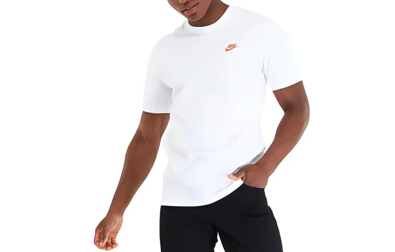 Nike T Shirts Men White-1