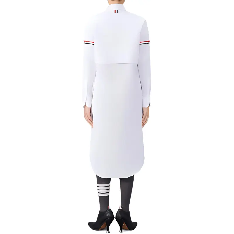 THOM BROWNE Cotton Midi Shirt Dress-2