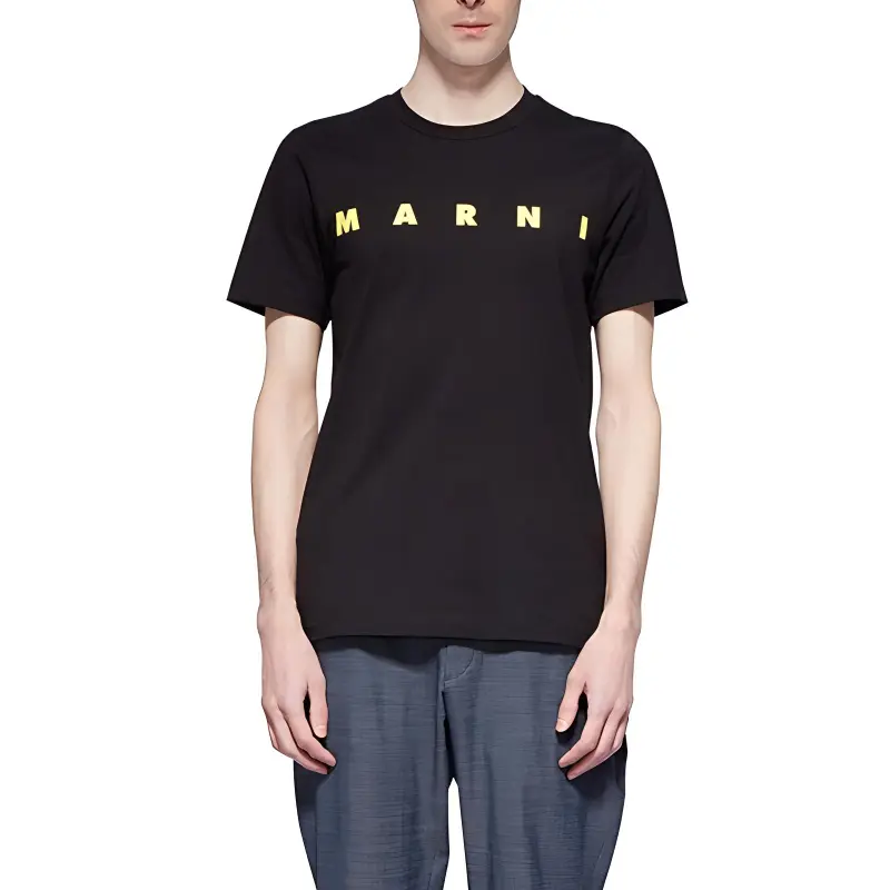 MARNI T Shirts Men Black-2