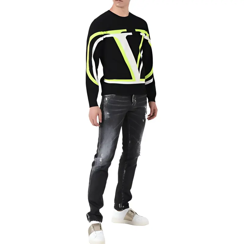 Valentino Sweaters Men Black-6