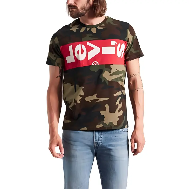 Levi's Regular T Shirt Men's Camouflage-2