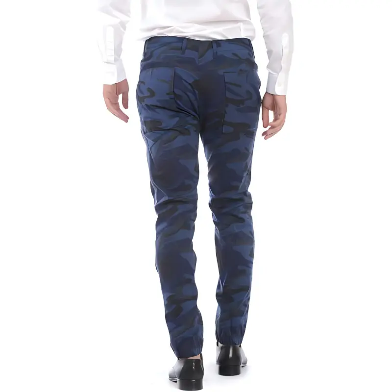 DANIELE ALESSANDRINI Casual Pants Men's Blue-1