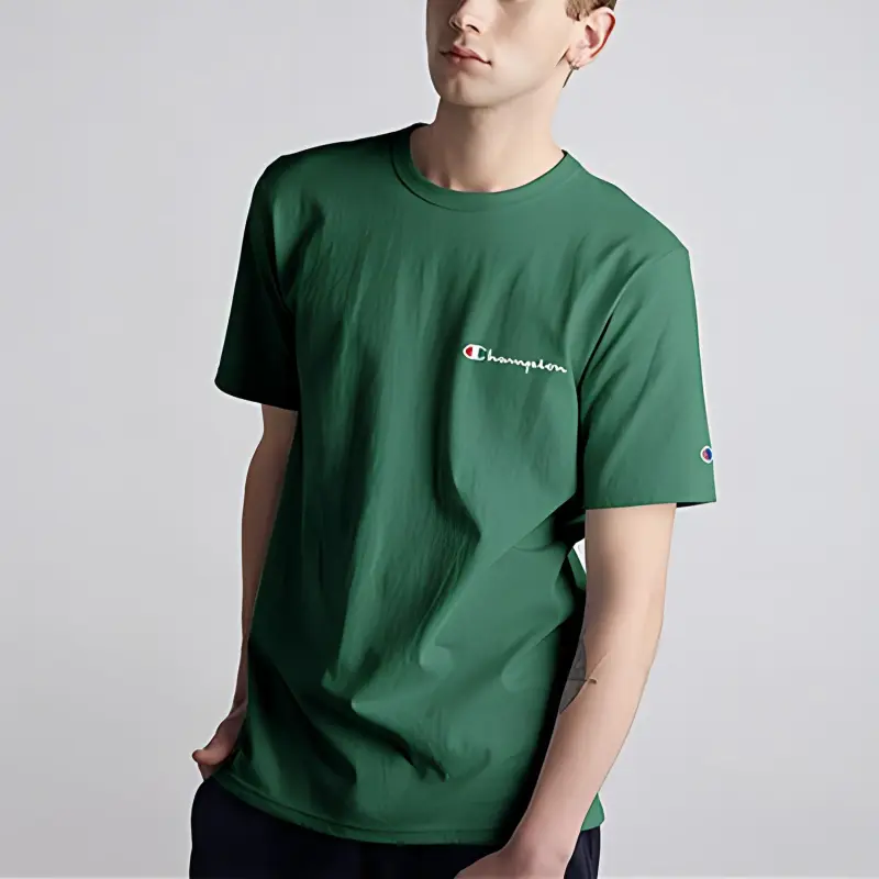 Champion T Shirt US Version Unisex Green-1