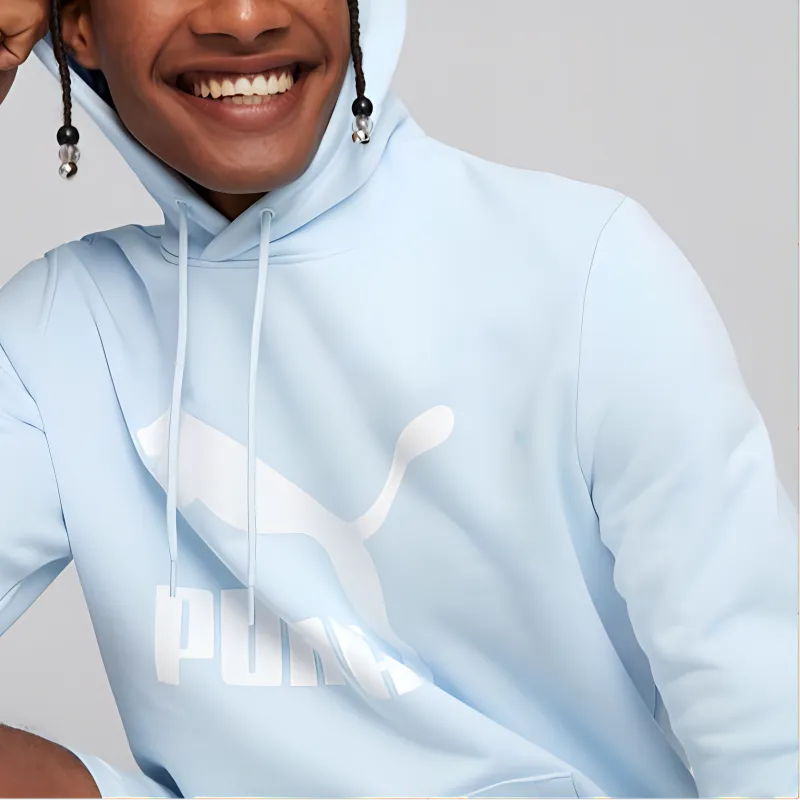 PUMA Hoodie Sweatshirt Men's Light Blue-5