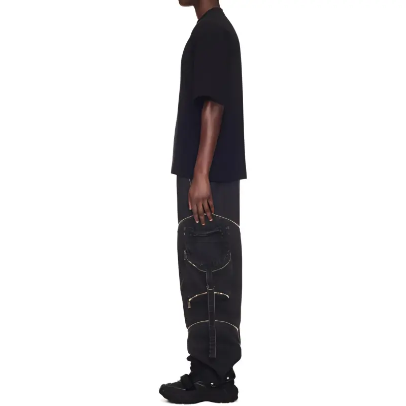 OFF WHITE Zip Detailed Cargo Jeans-3