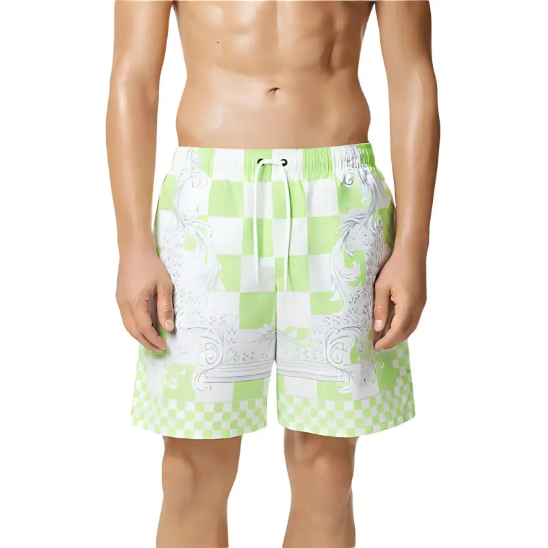 VERSACE Barocco print Swim Shorts-4