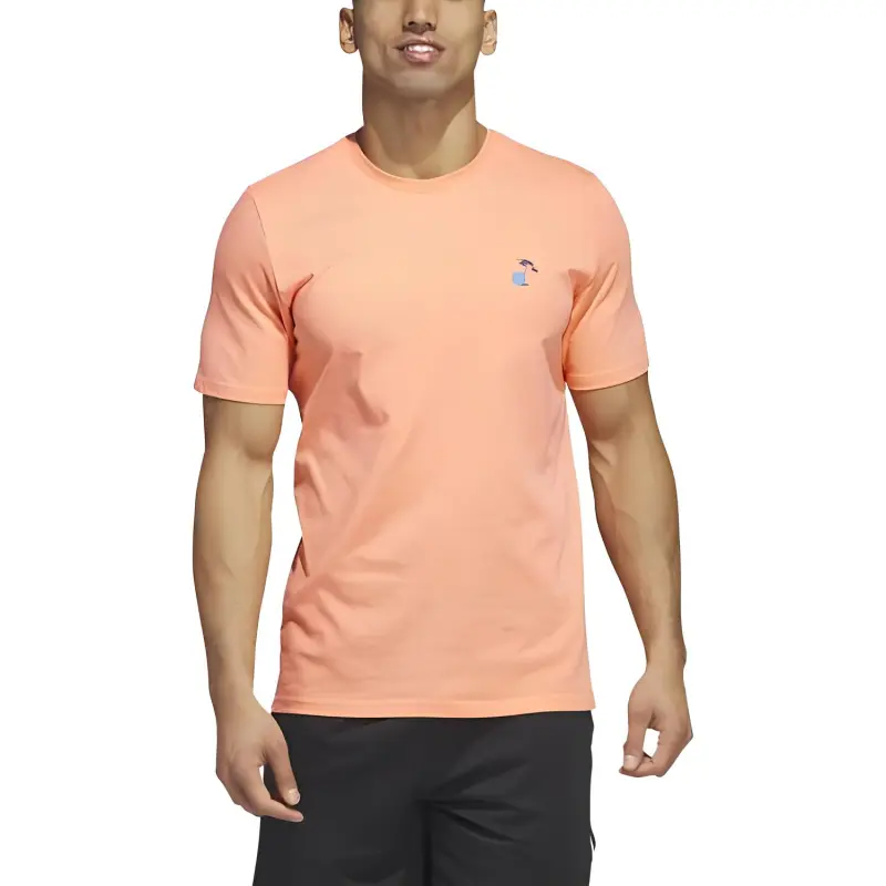 Adidas T-Shirts Men Orange-2