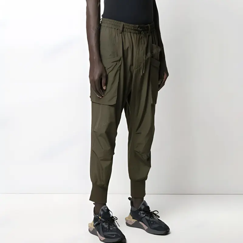 Y 3 Casual Pants Men Khaki-3