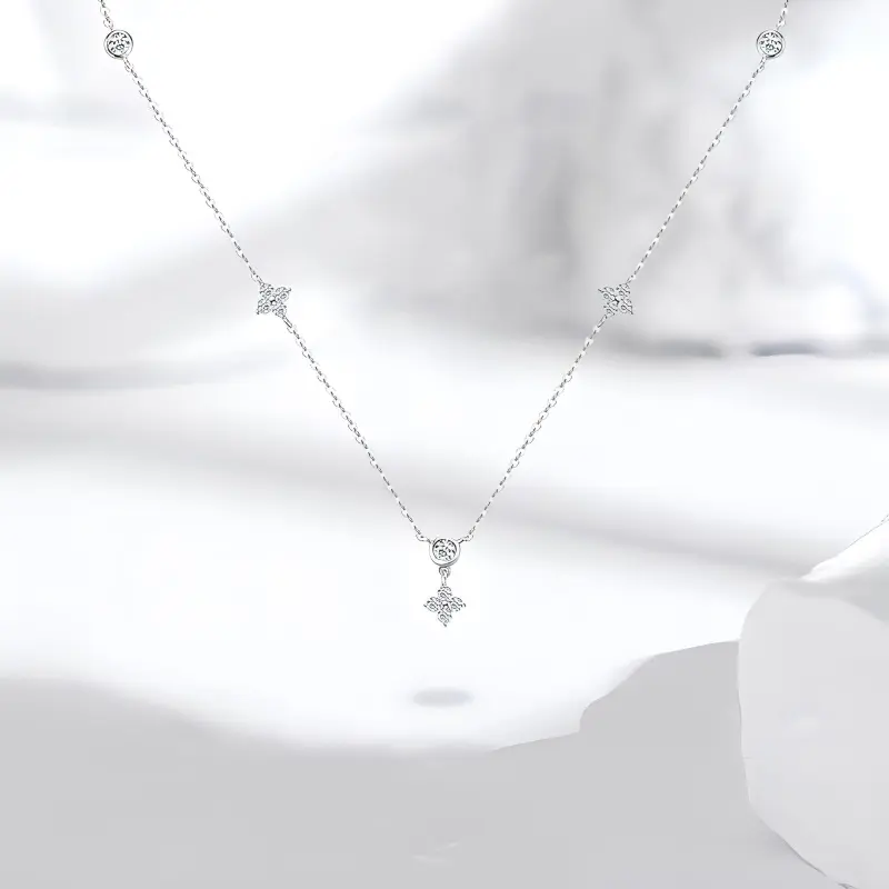 JUICY GRAPE Moissanite Necklaces Women's-1