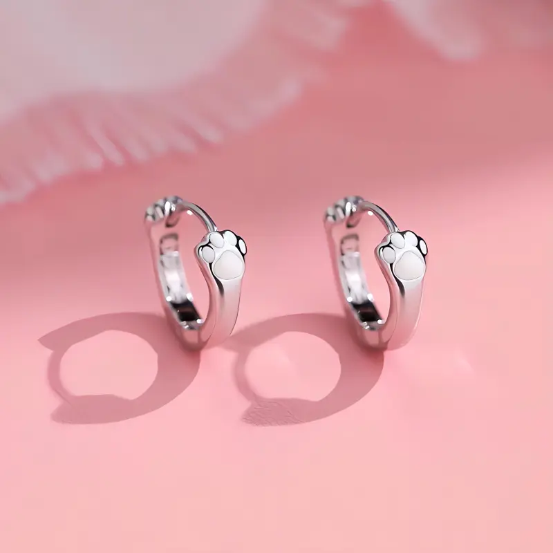 SWEET PLANET S999 Fine Silver Stud Earrings Women's-3