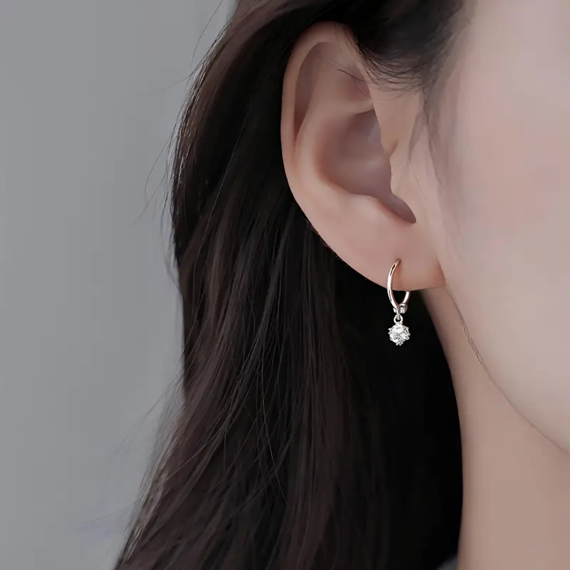 Anxious S925 Silver Earrings Women's-2