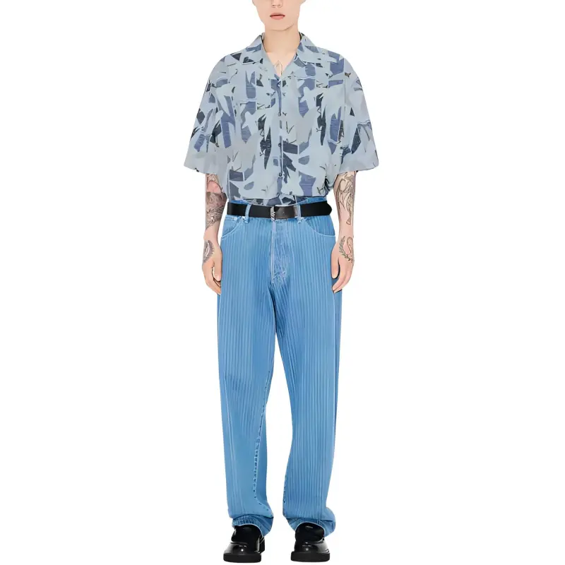 KENZO Chiku Rin Camo Hawaiian Short Sleeved Shirt-1