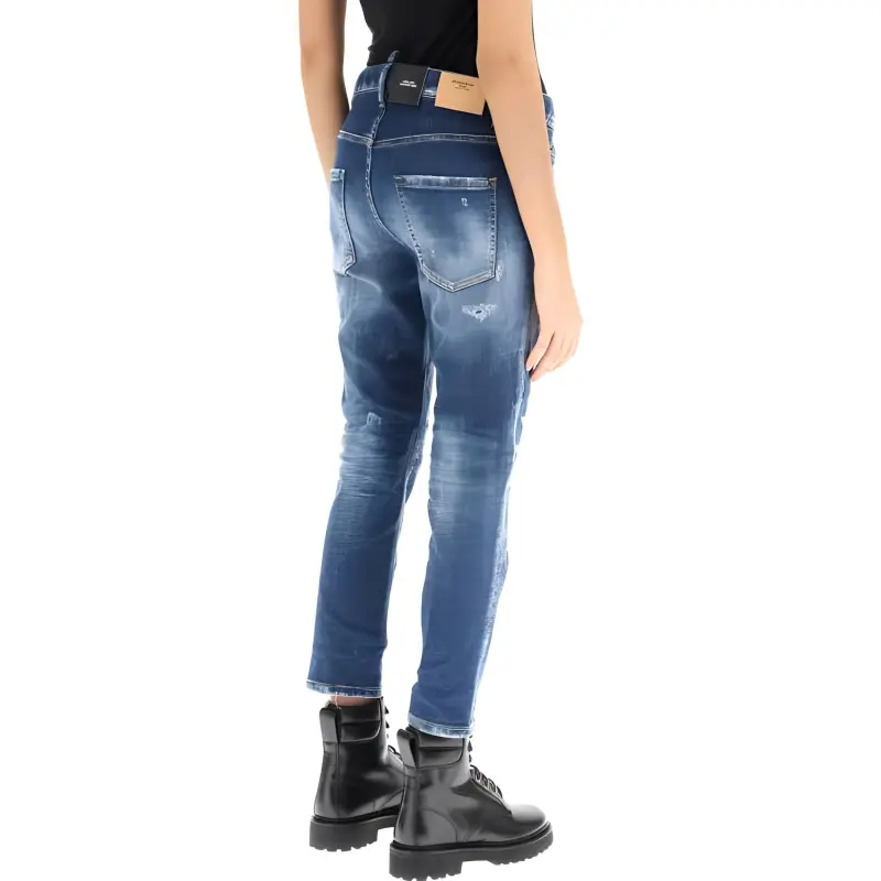 DSQUARED 2 Bleached Cropped Jeans-2